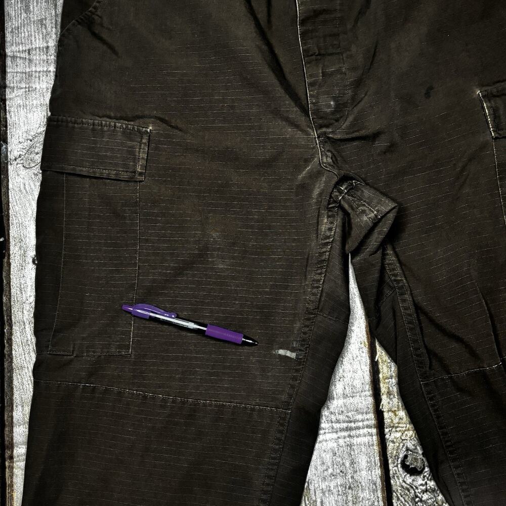 Propper Pants Mens 38/33 Large Long Brown Cargo Ripstop Work Wear Utility Combat - Picture 5 of 14